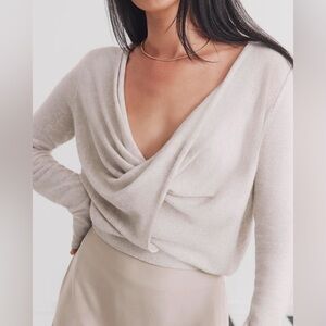 NWT Splendid Cashmere Johari Sweater | Oatmeal | Small